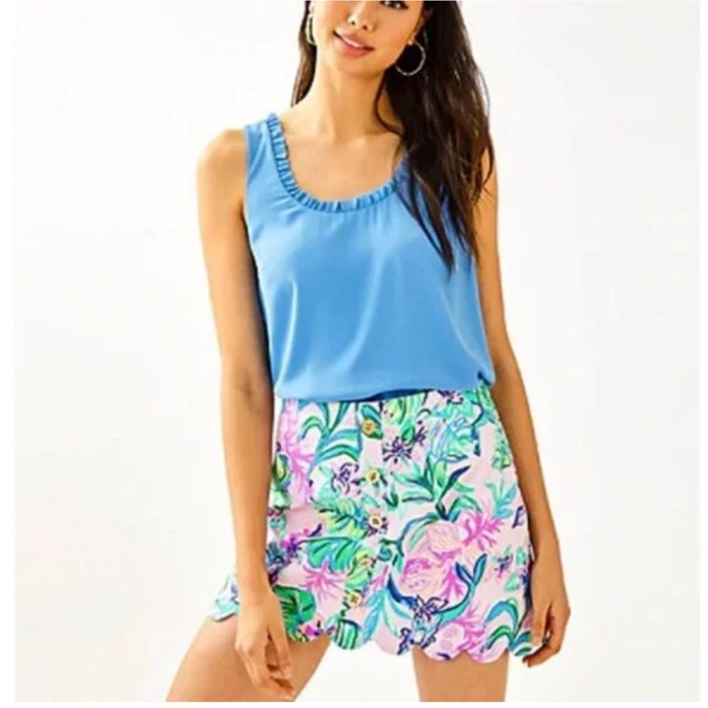 Lilly Pulitzer | Kaylie Button Front Mini Skort mermaid in the shade